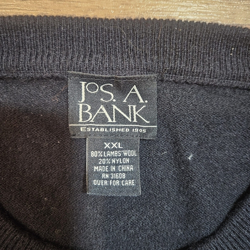 Jos. A. Bank Lambswool Argyle Sweater XXL - Picture 3 of 5